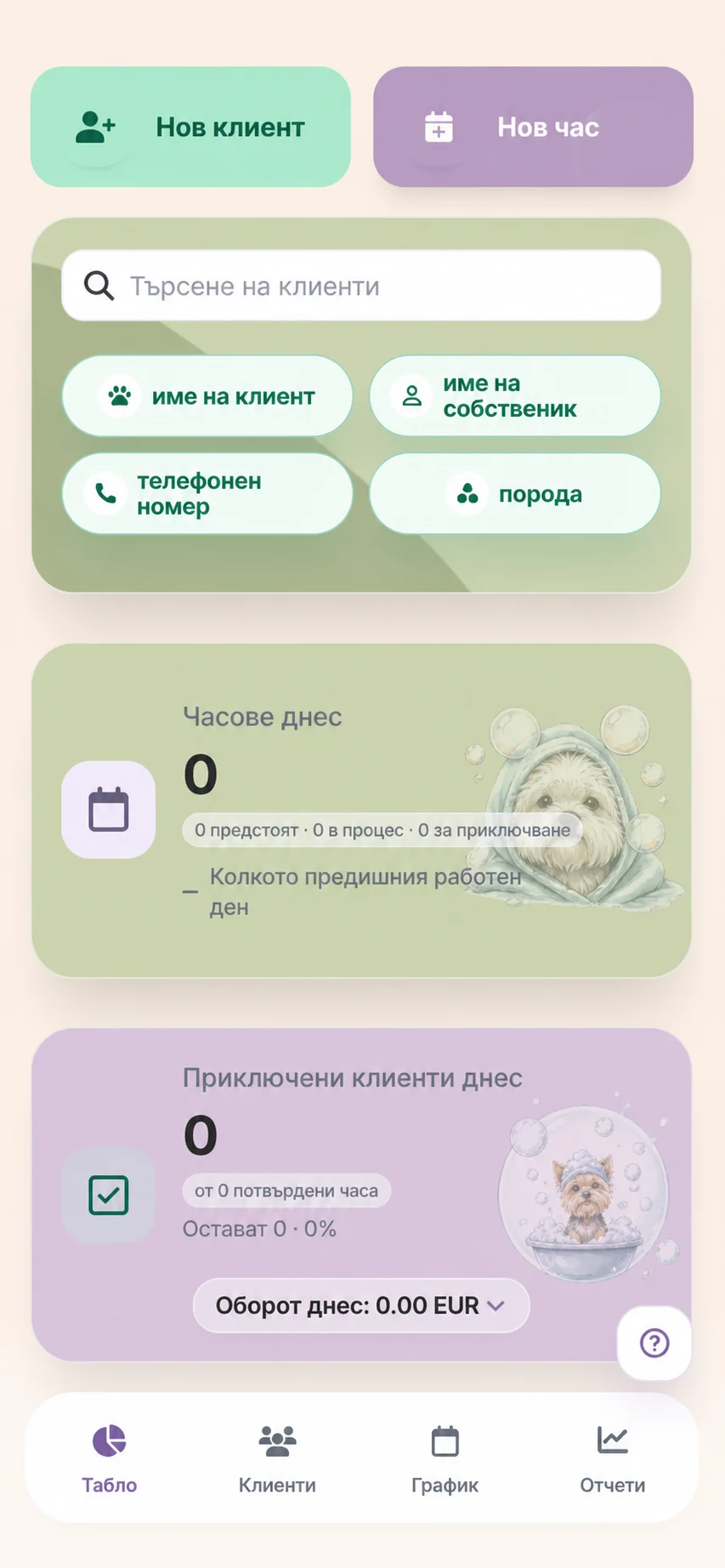 Groomly мобилно табло